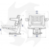 Seat approved for tractors and agricultural machines with handles and seat belt Complete seat