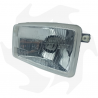 Asymmetrical 2-light front light for tractor with 3-pole plug connection Tractor headlight