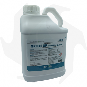 GREEN UP 16-0-0 + 3,5 Fe Bottos - 5 Kg Engrais azoté pour pelouse avec action anti-mousse Engrais pour pelouse