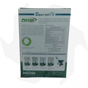 Biostart P Bottos -2Kg Fertilizer for sowing and overseeding with humic acids Lawn fertilizers