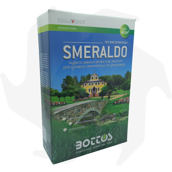 Smeraldo Bottos - 1Kg Sementi evolute per prato ornamentale di gran pregio Sementi per prato
