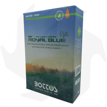 Royal Blue Plus Bottos - 1Kg Graines tannées professionnelles pour pelouse vert foncé résistante aux maladies et à la séchere...