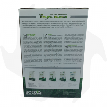 Royal Blend Bottos - 1Kg Semillas profesionales para resembrar valiosos céspedes de color verde oscuro. Semillas de césped