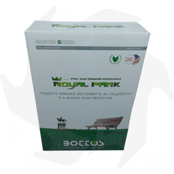 Royal Park Bottos - 1Kg Professionelles Saatgut, beständig gegen Fußgängerverkehr und pflegeleicht Rasensamen