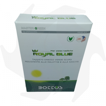 Royal Blue Bottos - 1Kg Semillas profesionales para césped verde oscuro resistente a enfermedades y sequías Semillas de césped