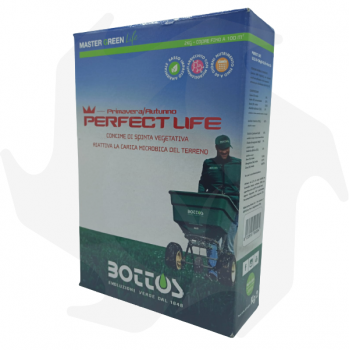 Perfect Life Bottos - 2Kg Hochfruchtbarer Rasendünger angereichert mit edlen organischen Stoffen und Mykorrhiza Rasendünger