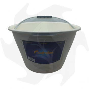 White bucket in resistant plastic material with handle Accessories for agriculture