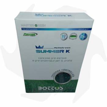 Summer K Bottos -2Kg Fertilizante de verano e invierno, antiestrés Fertilizantes para césped
