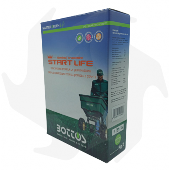 Start Life Bottos - 2 Kg Hochfruchtbarer Dünger zur Aussaat angereichert mit edler organischer Substanz und Zeolith Rasendünger