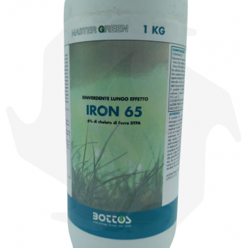 IRON 65 Bottos - 1Kg Formulación líquida a base de Hierro Quelado DTPA para el tratamiento del césped Fertilizantes para césped