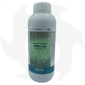 IRON 65 Bottos - 1Kg Formulación líquida a base de Hierro Quelado DTPA para el tratamiento del césped Fertilizantes para césped