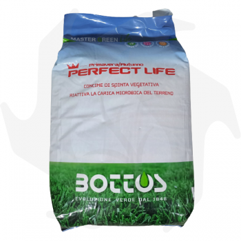 Perfect Life Bottos - 20 Kg Fertilizante de alta fertilidad para césped enriquecido con materias orgánicas nobles y micorriza...