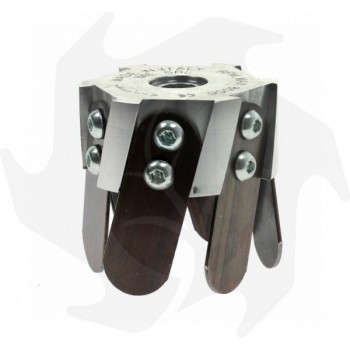 Cabezal de azada universal para desbrozadora BAZARGIUSTO con cuchillas de acero Cortador para Desbrozadora