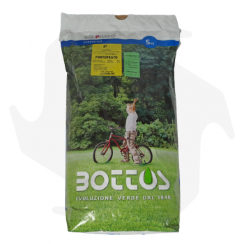 Forteprato Bottos - 5Kg de graines pour pelouse rustique et domestique résistantes au piétinement graines
