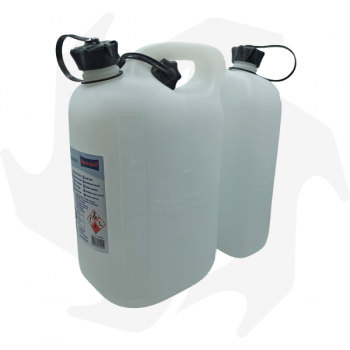 Double tank 5L + 3L ideal for mixture and chain oil Fuel can
