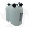 Doppeltank 5L + 3L ideal für Gemisch- und Kettenöl Kraftstofftank