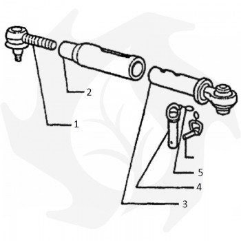 Stabilizzatore laterale rigido completo per trattore Fiat Frutteto Accessori per Trattore