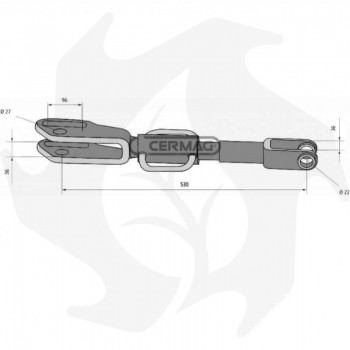 Braccio sollevatore laterale per trattore New Holland - tirante superiore Accessori per Trattore