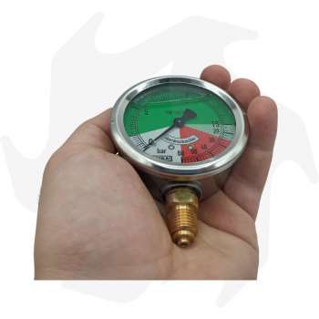0-60 bar isometrisches Glyzerin-Manometer mit 1/4" Gewinde Hydraulische Pumpen und Zubehör