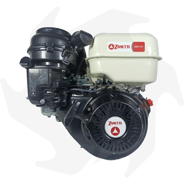 Motor gasolina 4 tiempos 270 OHV 9 cv eje cónico 23mm para cultivador  rotativo