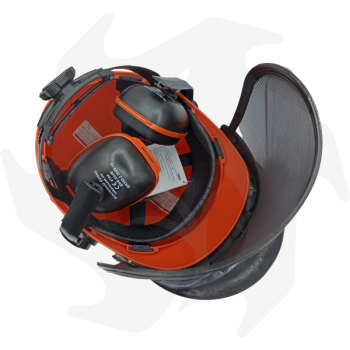 Zugelassener verstellbarer Helm/Schutzhelm + Kopfhörer + Visier Helme und Visiere