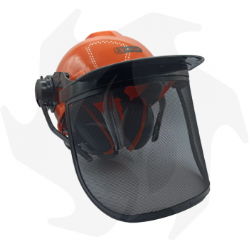 Approved adjustable helmet / protective helmet + headphones + visor Helmets and Visors