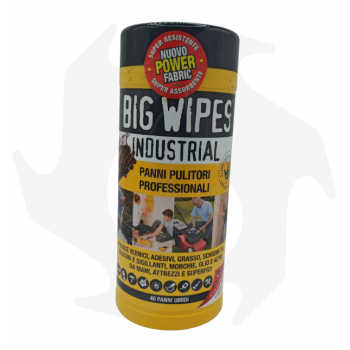 Big Wipes Industrial - Confezione da 40 panni pulitori professionali Accessori per Officina