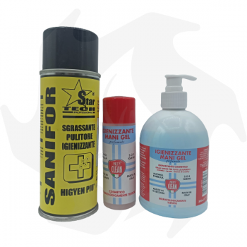Kit pulitore sgrassatore ed igienizzanti mani Professional spray cleaner
