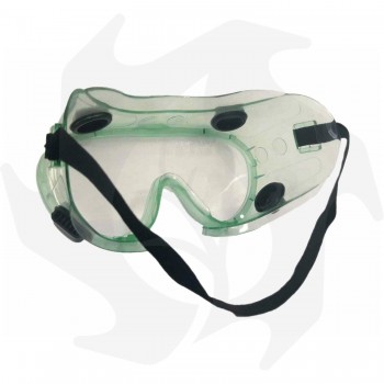 Gafas de protección ocular de cara de policarbonato con correa ajustable Cascos y Viseras