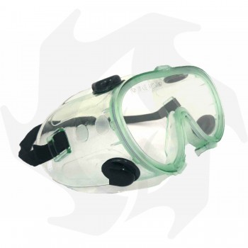 Occhiali protezione occhi viso in policarbonato laccio regolabile Helmets and Visors