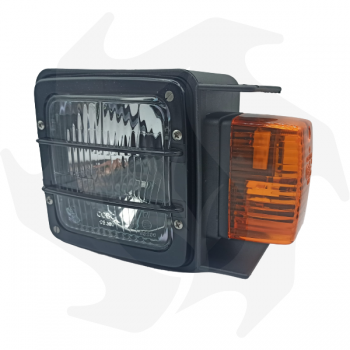 3-light front light with indicator 220 x 151 mm Tractor headlight