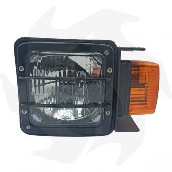 3-light front light with indicator 220 x 151 mm Tractor headlight