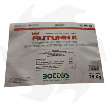 Autumn K Bottos - 25Kg Abono profesional antiestrés para abonado preverano y preinvernal Fertilizantes para césped