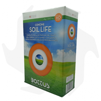 Soil Life Bottos - Fertilizante de césped de 4 kg con inóculo de micorrizas integrado Fertilizantes para césped