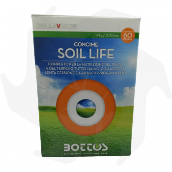 Soil Life Bottos - Engrais pour pelouse 4Kg avec inoculum mycorhizien intégré Engrais pour pelouse