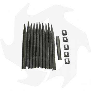 Kit 5 barras de 2 metros altura 100 mm espesor 1,5mm en acero COR-TEN Lacogreen Bordes y decoraciones