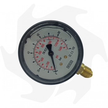 0-100 bar Glyzerinmanometer mit 1/4" Ø 63mm Gewinde Hydraulische Pumpen und Zubehör
