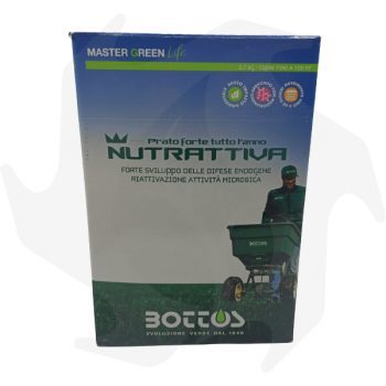 Nutrattiva Bottos - 2,7 Kg Concime organico minerale per terreno con micorrize, trichoderma e bacillus Bioattivati per prato