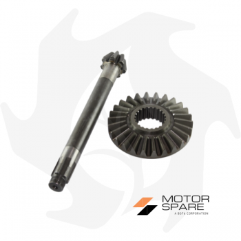 Bevel gear pinion + crown adaptable to Sep140 Z 7/26 motor hoe Spare parts for walking tractors