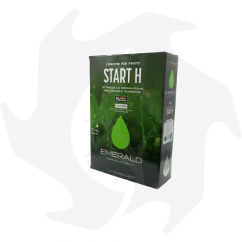 Start H Emeraldgreen - 1,5 Kg Concime granulare per nuove semine e trasemine a cessione controllata Concimi per prato
