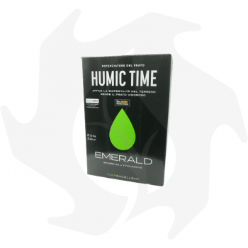 Humic Time Emeraldgreen - 1,5 Kg Engrais granulaire avec Leonardite et acides humiques Produits spéciaux pour pelouse