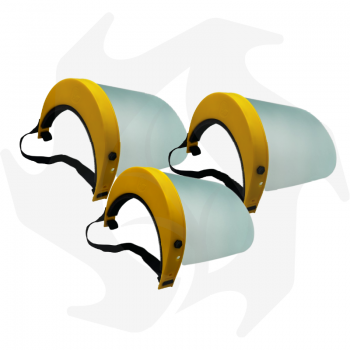 Máscara de protección ligera kit de 3 piezas con visor de policarbonato y banda antisudor Cascos y Viseras