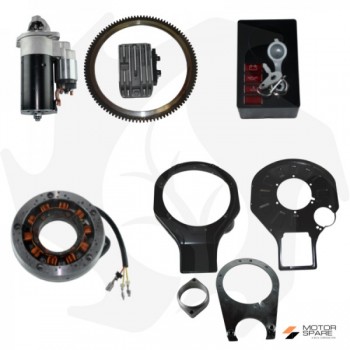 Elektro-Starter-Kit + Förderer passend für Lombardini-Motor LDA450 LDA510 3LD510 Motor-Ersatzteile Lombardini