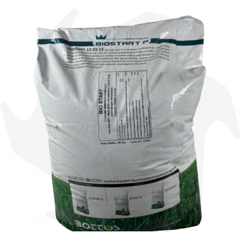 Biostart P Bottos -25Kg Fertilizante para siembra y resiembra con ácidos húmicos Fertilizantes para césped