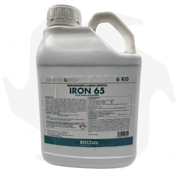 IRON 65 Bottos - 6Kg Formulato liquido a base di Ferro Chelato DTPA per trattamento del prato Concimi per prato