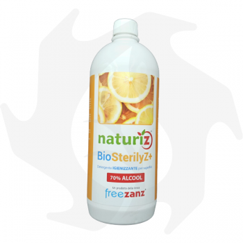 Naturiz BioSterilyZ+ (1lt) Limpiador higienizante para superficies con 70% de alcohol Anti Mosquitos