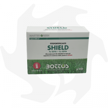 SHIELD Fe et Cu (EDTA) Bottos - 250g Résistance aux maladies fongiques de la pelouse à base de fer et de cuivre Engrais pour ...
