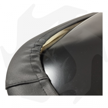 Fixed padded seat in eco-leather for tractors, agricultural vehicles and agricultural motorbikes Complete seat