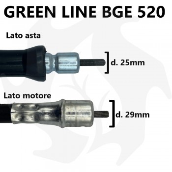 Gaine complète avec tuyau pour débroussailleuse Green Line BGE520-GL53-ZN Gaines pour débroussailleuse