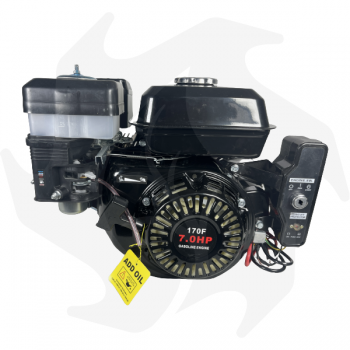 7 PS 4-Takt-Benzinmotor mit 23 mm konischer Welle für Schreittraktoren und Motorhacken 'Kompaktversion' Benzinmotor